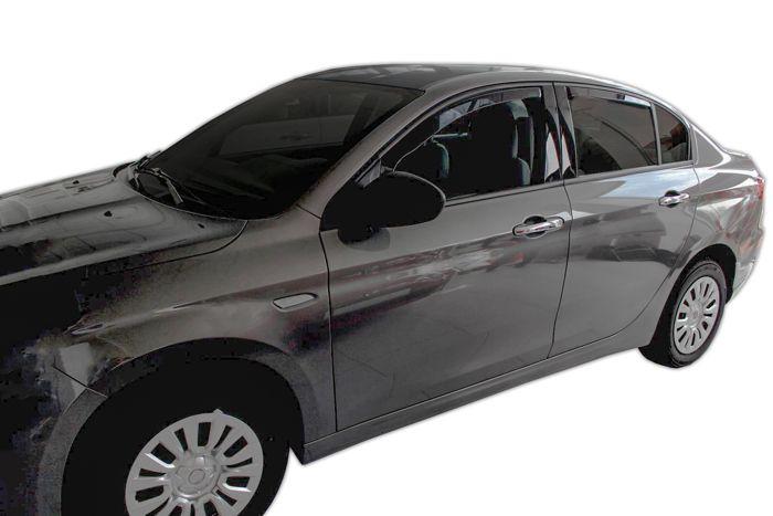 Déflecteurs d'air SCOUTT GP, Fumé, Installation facile, Pour Fiat Tipo Cross 2021+
