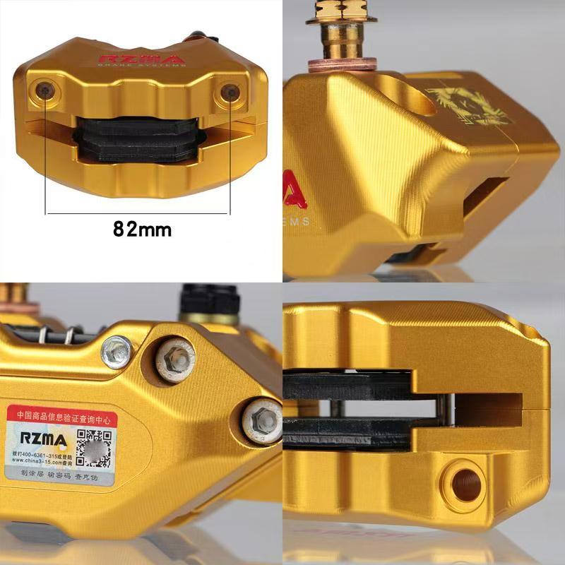 Motorcycle Brake Calipers Disc Brake Pumps Small Radiation Four Piston CNC Anodized 3D Furried for Modification