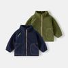 Children's Clothing 2025 Autumn New Children's Fleece Jacket Boys Baby Stand-up Collar Casual Top