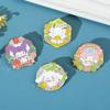 Металлическая значка Sanrio Куроми Мелоди Югуи Пёс Пача Пёс Изысканный Премиальный Стиль Аксессуары для Сумки Брошь