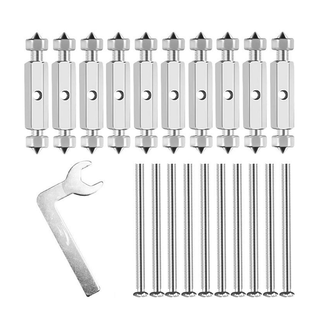 10 шт. Регулируемые кассетные винты Опорный стержень 86/118 Тип Кассетное ремонтное устройство Настенная электрическая коробка Винтовой инструмент Прочный