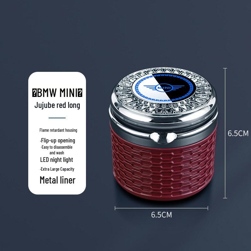 BMW MINI Stylish Covered Metal Ashtray for Interior Decor