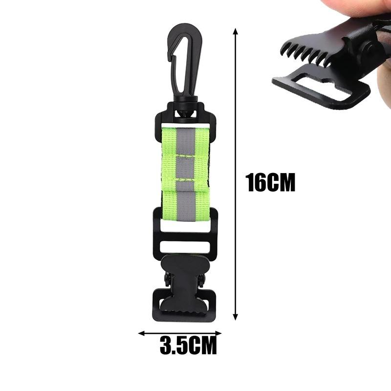 Nylon Glove Clip Carabiner for Outdoor Hiking Backpack Belt Firefighting Rescue Gear Durable Glove Holder Organizer Accessory