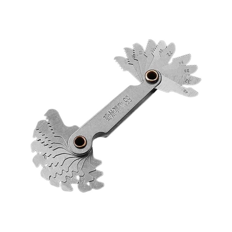 Профессиональный инструмент для измерения резьбы Высокоточные шаблоны шага резьбы Простой в использовании для инженеров, ремонтников и DIY-проектов