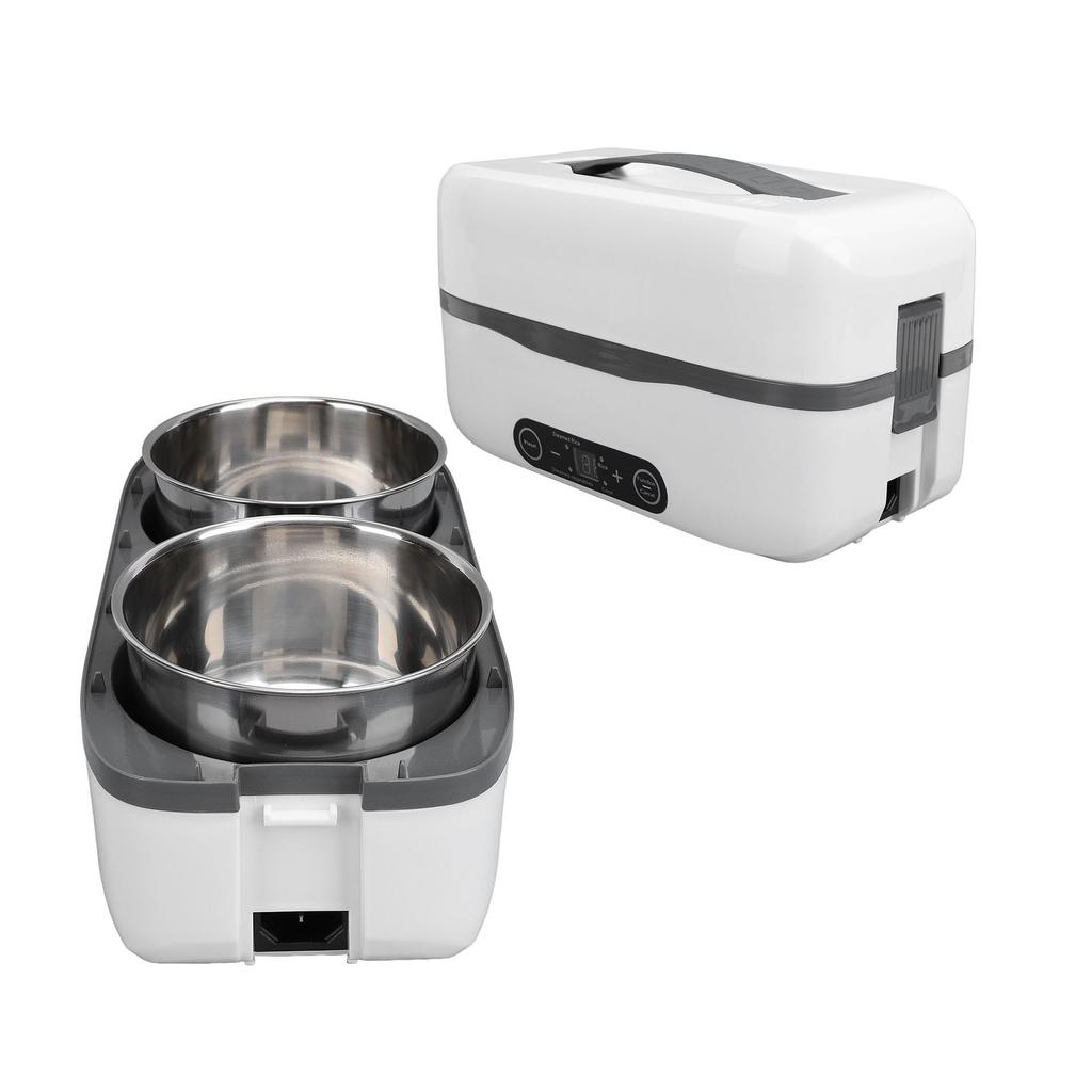 Электрический подогреваемый ланч-бокс с функцией интеллектуального резервирования и приготовления на пару, портативный, из нержавеющей стали, индивидуальный внутренний