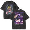 JoJo's Bizarre Adventure Jolyne Joutarou Kuujou Clothing Men Women Tshirts Washed Cotton Tee Retro T-shirt Harajuku Male T Shirt
