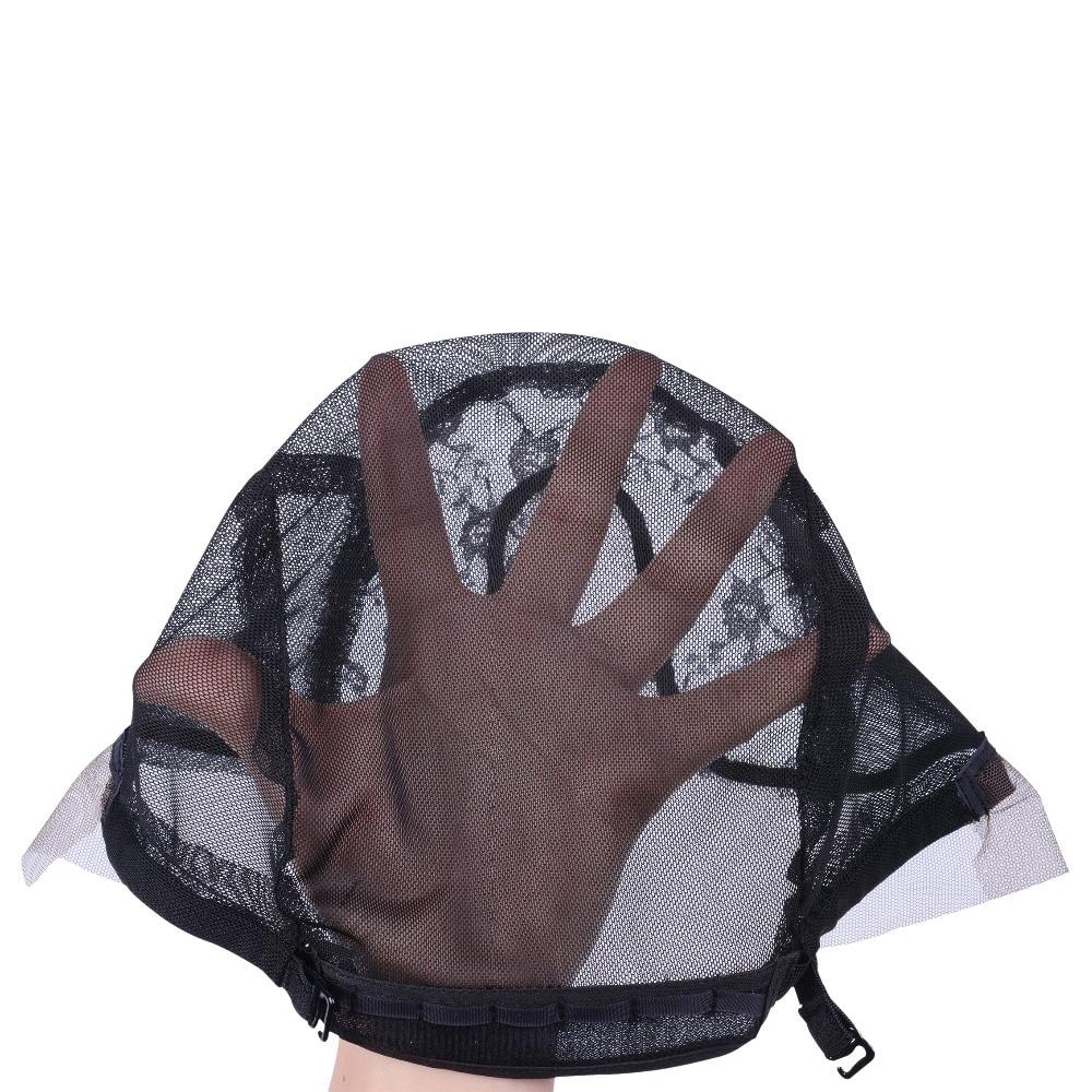 U Type Lace Front Black Net Headband Wig Cap
