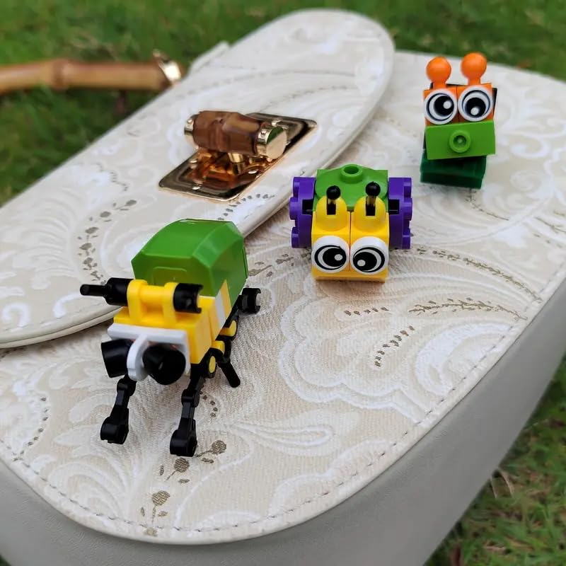 Предварительно собранные строительные блоки насекомых для детей, развивающая игрушка, популярная игрушка-насекомое, STEM-строительные блоки, для младшей школы, возраст 6, 7, 8, 9 лет, для мальчиков и