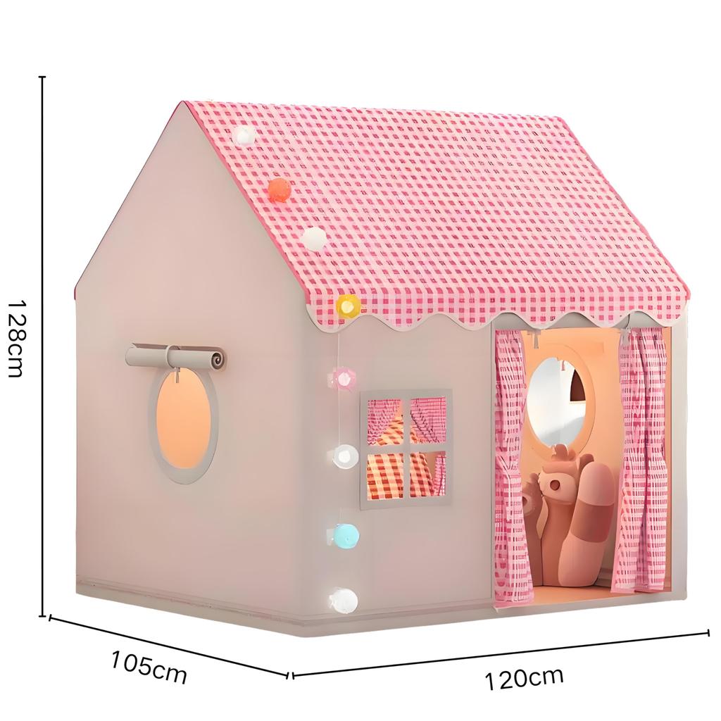 Indoor Playground Sleeping Portable Castle Game House for Outdoor Small Christmas Birthday Gift for Toddlers Kids' Tent, Tent, Easy-to-Assemble Girls,