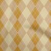 oneOone Cotton Flex Dark Peach Fabric Check Sewing Material Print Fabric By The Yard 40 Inch
