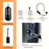 UHF Dual Wireless Lavalier & Headset Microphone for Teachers and Outdoor Performances