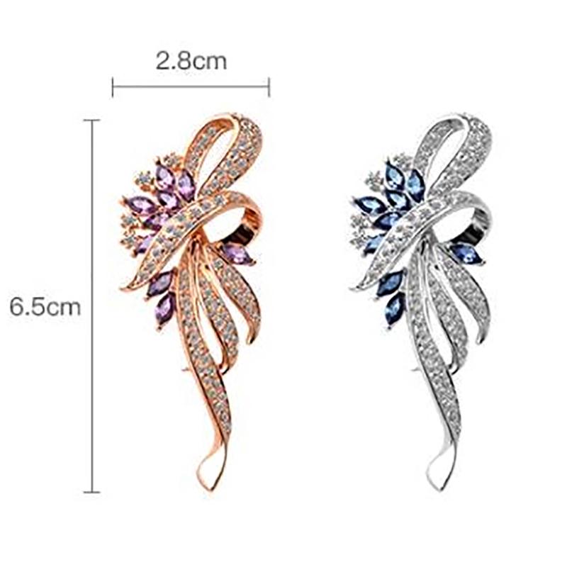 Brooch Pin Diamond Corsage High-End Women'S Delicate Corsage Suit Pin Holiday Gifts