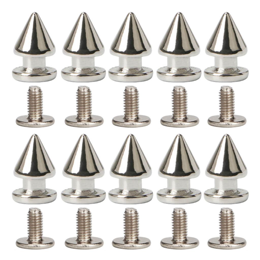 Набор декоративных заклепок 10 шт. Панк-стиль Пряжки-гвозди Винтовые заклепки-шипы для DIY-поделок ПУ ремень Обувь Одежда Шипы