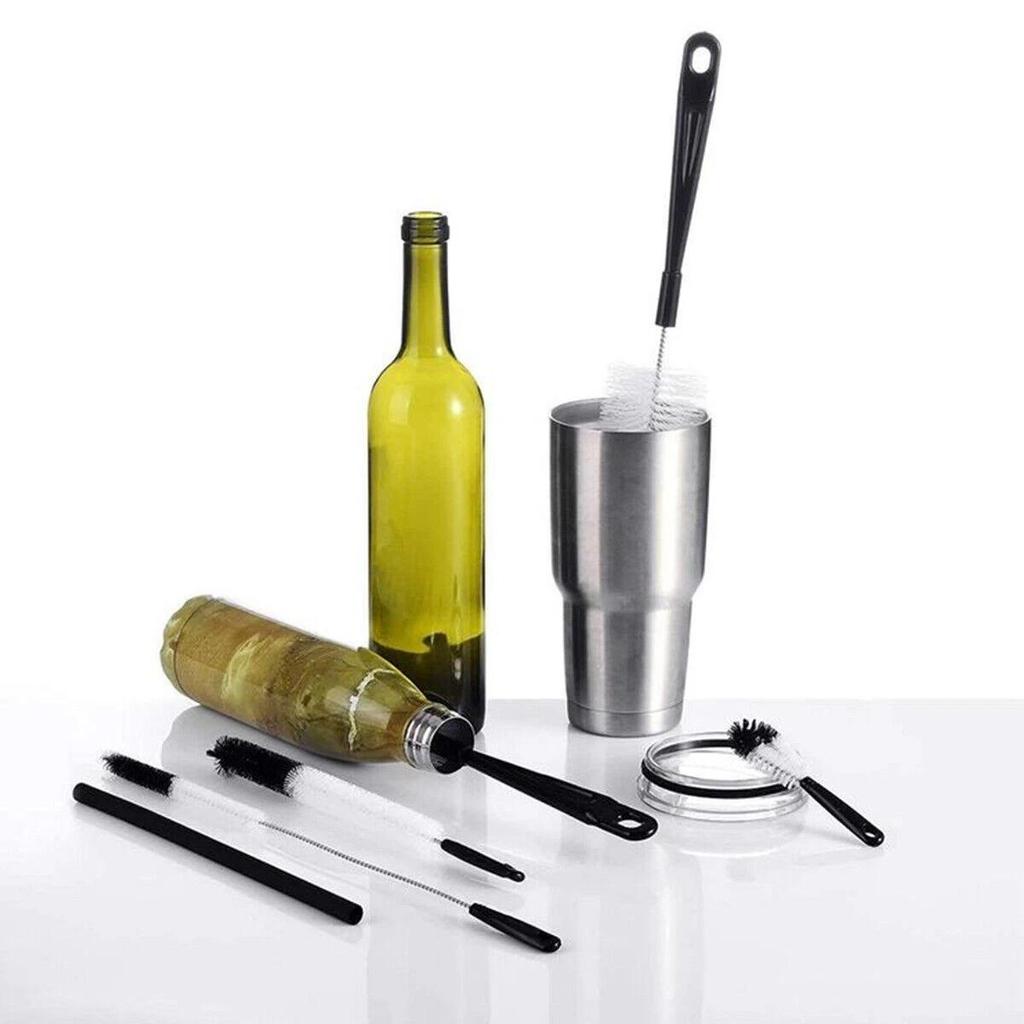 8X Набор щеток для чистки бутылок, стеклянных трубок, трубок, маленьких и длинных