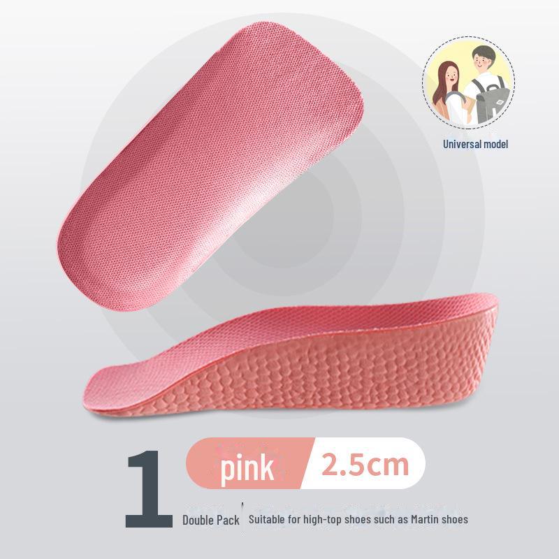 Стельки с 7 точками увеличения высоты: Мужские армейские тренировочные и женские спортивные полусводчатые накладки Velvet для лета, невидимая подтяжка