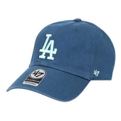 47 Семь Кепка Dodgers Логотип Clean Up LA КЕПКА CLEAN UP МУЖСКАЯ ЖЕНСКАЯ Кепка Низкая Кепка MLB LOS ANGELES DODGERS Парк Тимбер Блю Один Размер [Бренд Forty] -