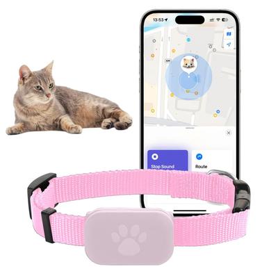 GPS-ошейник для отслеживания кошки для безопасности питомца, котенка, с долгим сроком службы батареи, глобальный локатор для средней и крупной собаки