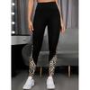 High-Waist Leopard Print Yoga Pants: European & American Style, Hip-Lifting, Breathable Running Leggings for Women