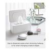 Yamazaki Футляр для хранения влажных салфеток Jitsugyo Smart White 3255