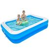 Бассейн Виниловый бассейн для использования Защита от жары Водные игры x 150 x 50 Дети/Дом (200 см, Синий)