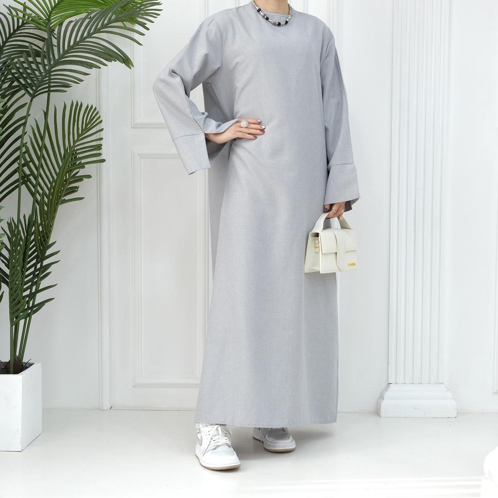 Elegant Plus Size Loose Dress Robe - 2024 Collection for Middle East and Turkey