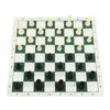 Chess Set with PP Chess Pieces Imitation Leather PU Chess Board Binding Velvet Bag Travel Chess Board Game Sets for Kids