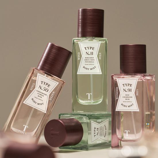 TYPE No. Body Mist 50ml 3 Types, Choose 1
