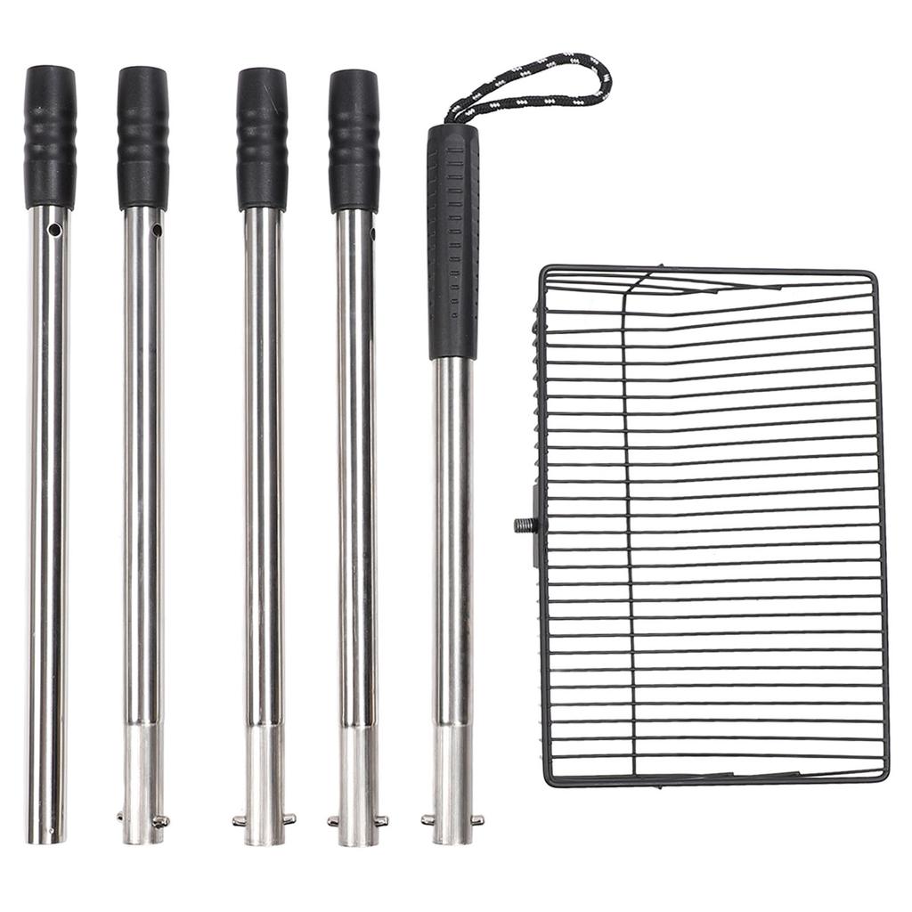 Chicken Poop Scooper 201 Stainless Steel Chicken Coop Litter Scoop Cat Litter Scooper with 5 Extendable Handles