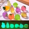 10Pcs Mini Luminous Vegetable Miniatures Glow In the Dark Resin Ornaments Fairy Garden Decoration Moss Terrarium Micro Landscape
