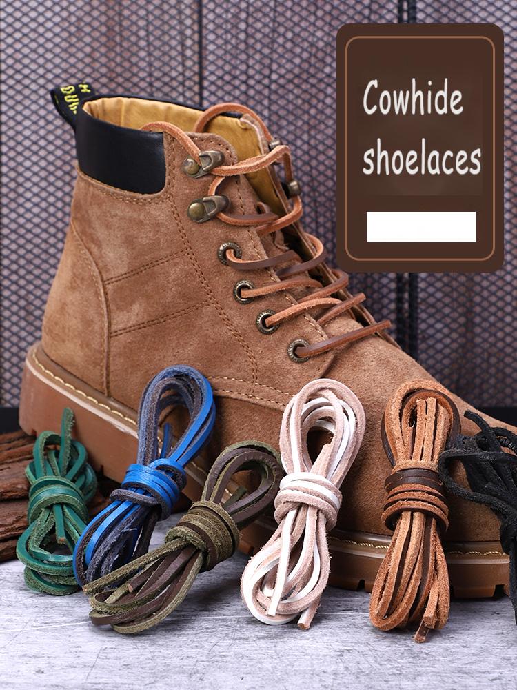 НОВЫЕ Красочные Шнурки Selid для Кожаной Обуви Спортивные Шнурки Декоративные Шнурки Шнурки из Отборной Кожи 1 Пара