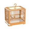 Bird Travel Carrier Cage With Handle 2 Perch 2 Food Cup And Container Portable Lightweight Travel Bird Cage For Cockatiels