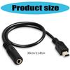 DC3.5mm Female to Mini 5Pin Male Sound Cable for Connecting Microphones and Earphones