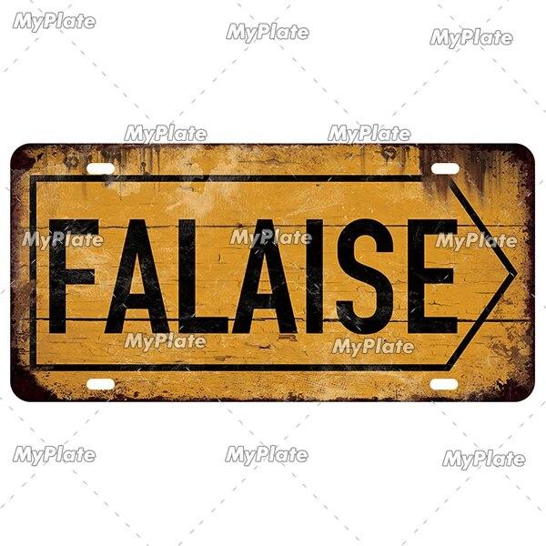 [MyPlate] Vintage Berlin Caen City Road 15x30cm Plate Tin Sign Metal Sign Plaque Home Decoration Shop Bar Pub Poster Metal Wall