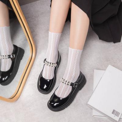 Новая детская одинарная обувь удобная британская лакированная кожа детская обувь средней и большой полноты платформа нескользящая студенческая обувь для девочек детская ле