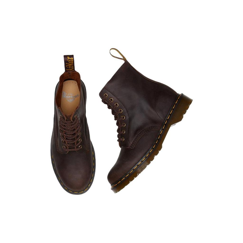 Dr. Martens 1460 Pascal Вощеные Ботинки на Шнуровке из Кожи Полного Дуба 'Каштановый' Унисекс 30670294