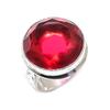 Мозамбикский гранат драгоценный камень 925 стерлинговое серебро ювелирное кольцо размер 7
