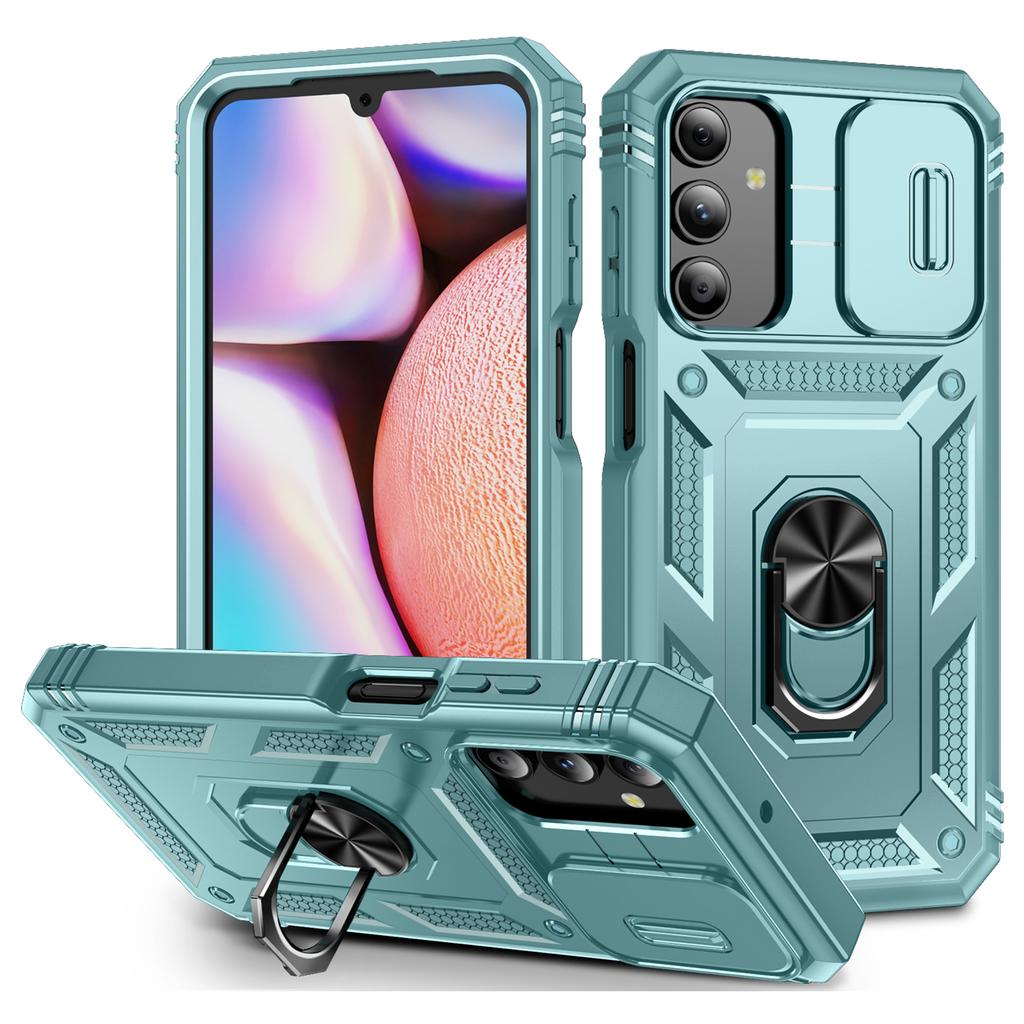 For Samsung Galaxy A15 4G/5G Case TPU+PC Slide Camshield Kickstand Phone Cover