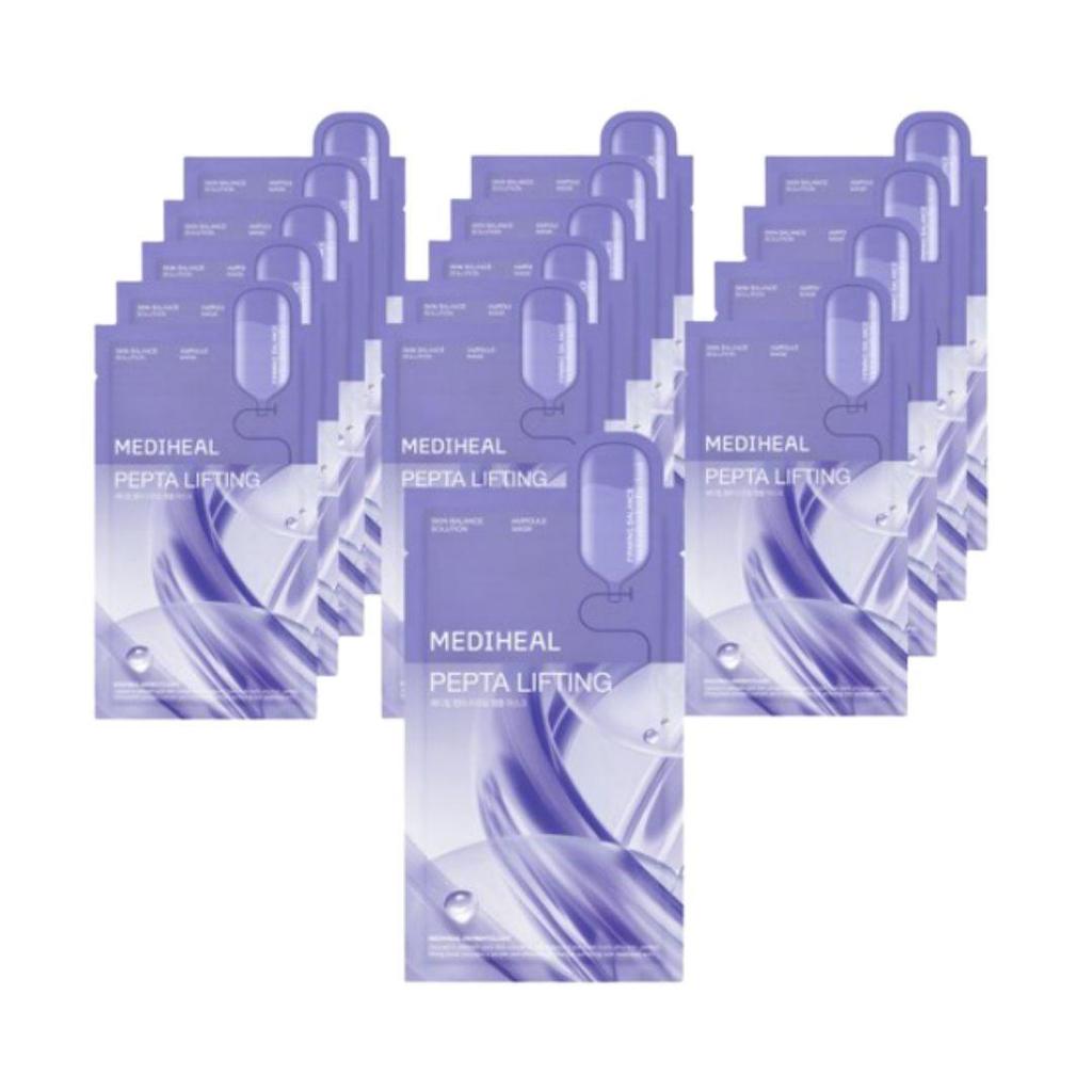 MEDIHEAL Pepta Lifting Ampoule Firming Sheet Mask 15pcs