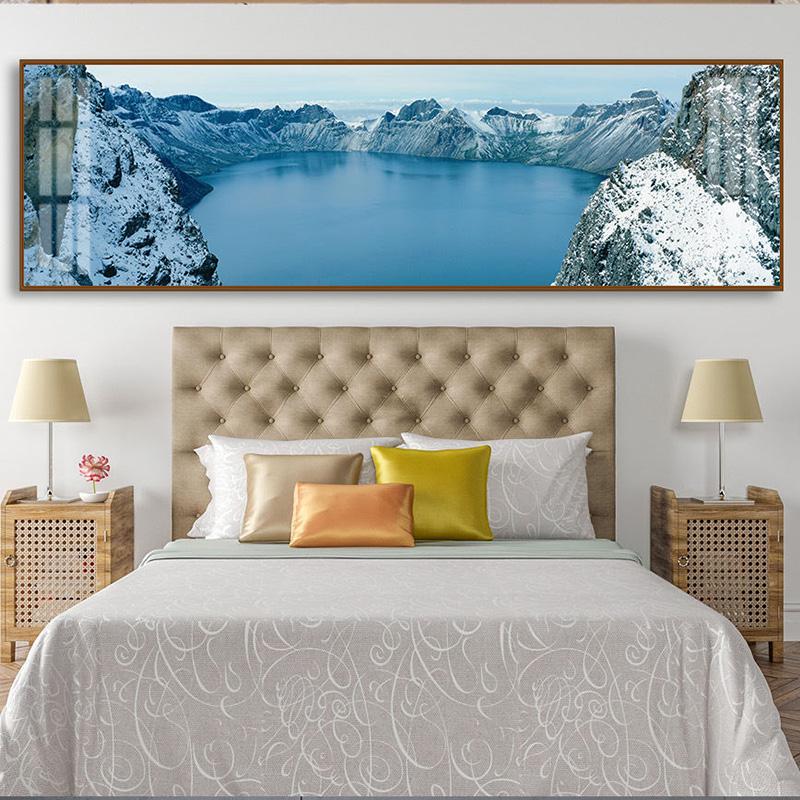 Картины с природными пейзажами, снегом, горами, озерами, плакатами и принтами, настенные художественные изображения, современная спальня, гостиная, домашний декор