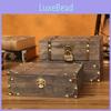 Stylish Wooden Storage Box With Lock For Jewelry And Home Office Essentials