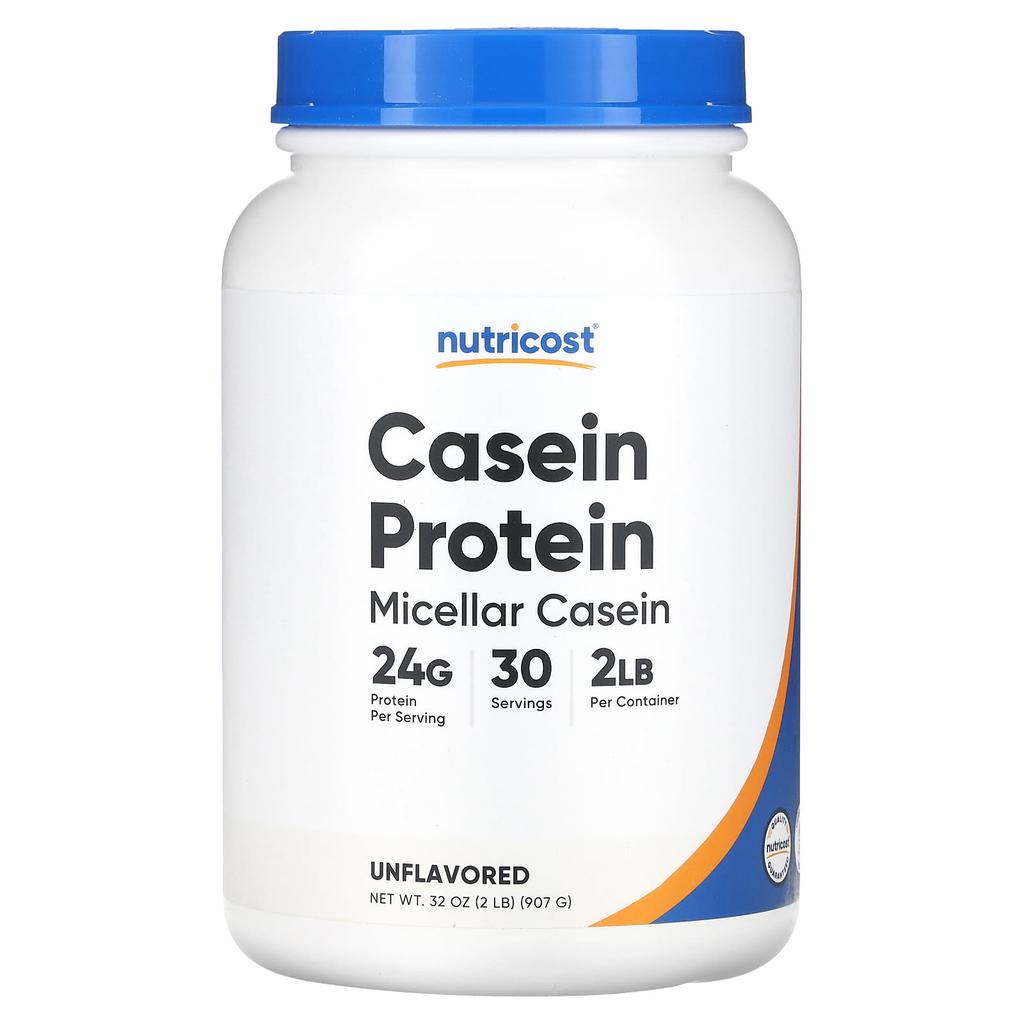 Nutricost Casein Protein, Unflavored, 2 Lb (907 G)