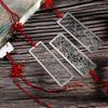 Metal Hollow Bookmarks Chinese Style Red Knot Creative Book Clip Stainless Steel Pagination Mark Calligraphy Painting Kids Gift