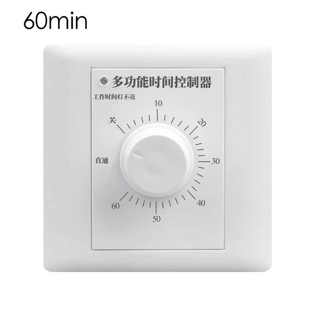 220V 10A Wide Application 60/120 Min Time Control Interruptor Timer Switch Mechanical Countdown