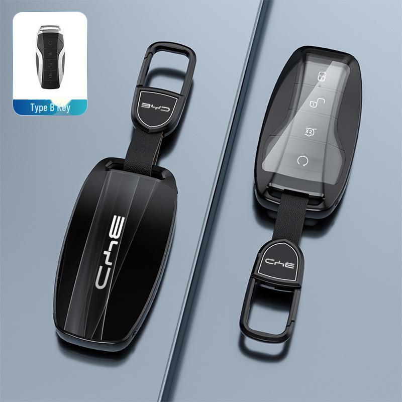 BYD Car Key Cover for Qin Plus, Seagull, Yuan, Dolphin, Destroyer 05, Han EV, Song L, Tang, and Seal Models.