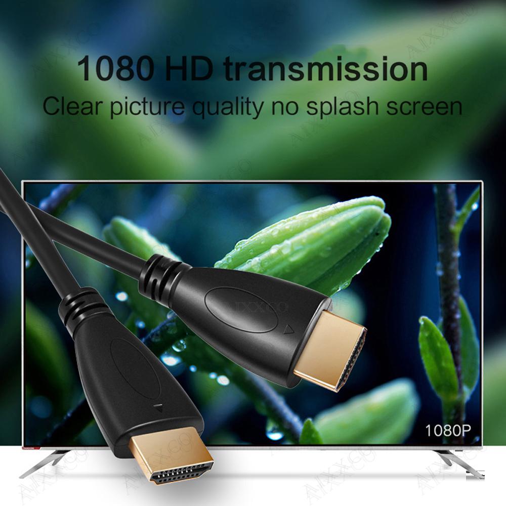 0.5M 1.5M 1M 2M 3M 5M 10M 15M Gold Plated HDMI-compatible Cable 1.4 1080p 3D Video Cables for HDTV Splitter Switcher