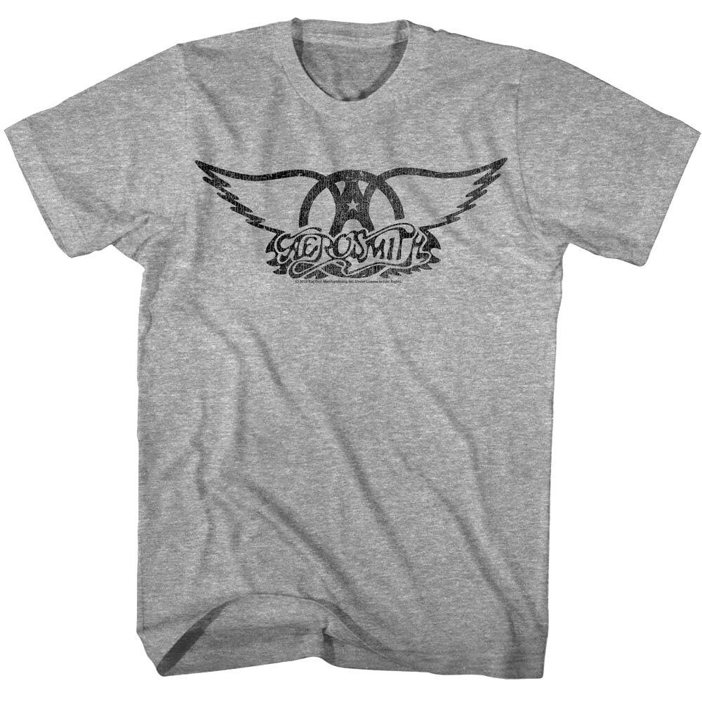 Aerosmith Vintage Logo Men T Shirt Rock Band Album Concert Tour Merch