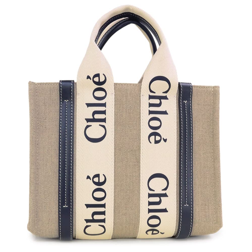 Tote Bag Shoulder Bag Woody Small 2WAY Mini Bag Beige Black Ladies CHC22AS397I26 91J [Chloe] [Item]