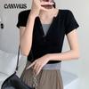 High-waisted Versatile T-shirt for Women Short-sleeved Summer Thin Slim Bottoming Shirt Tops