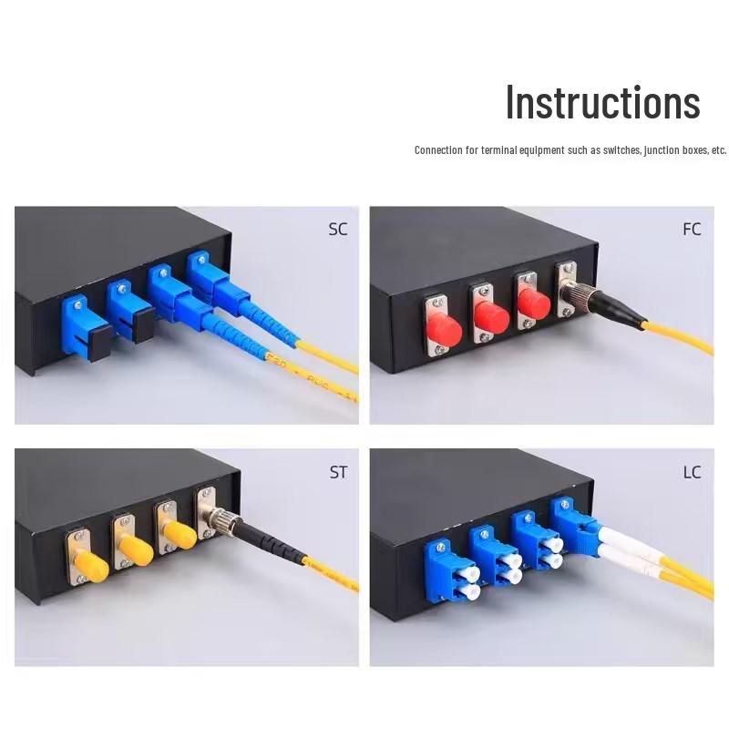 Universal Telecom Fiber Optic Patch Cord SC-LC-FC-ST Single/Dual Core for Stable Four-Network Performance