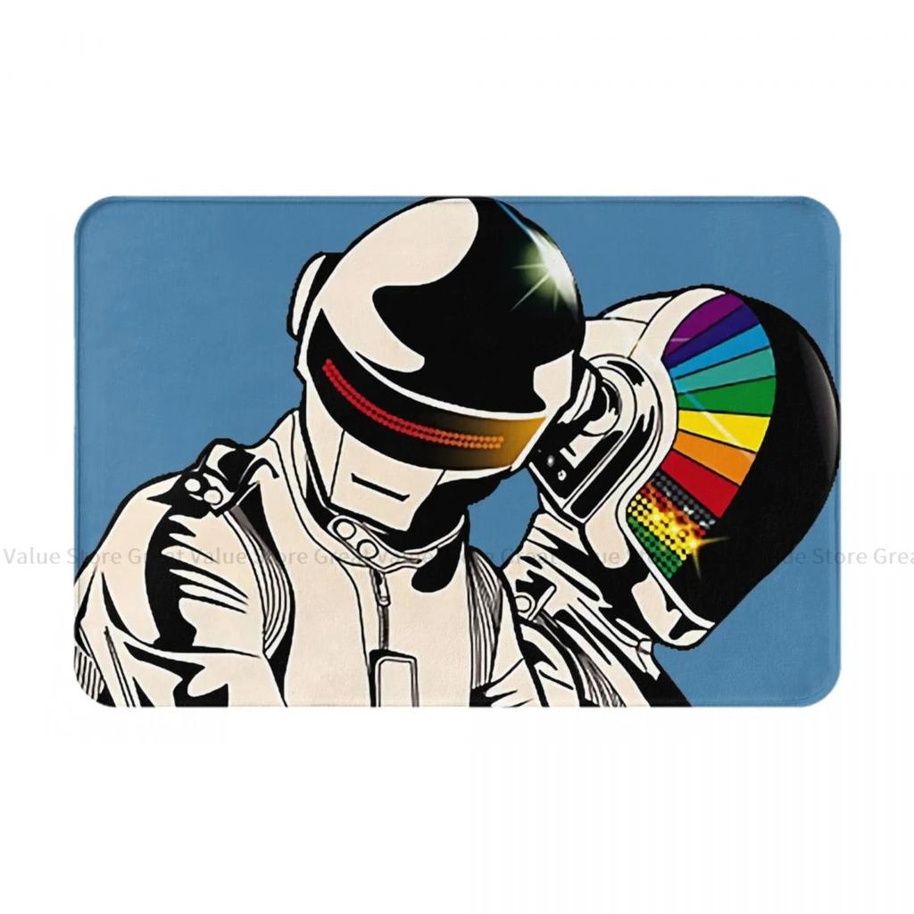 Stylish Retro Robot Art Floor Mat - Vibrant and Unique Décor for Living Rooms, Perfect for Sci-Fi Fans and Modern Home Accents